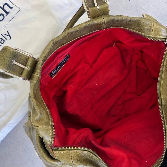 Helen Welsh Handbag Moss Green - Picture 4 of 4